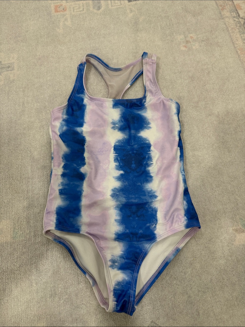 DSG Girls Tie-Dye One-Piece Swimsuit - Blue & Purple